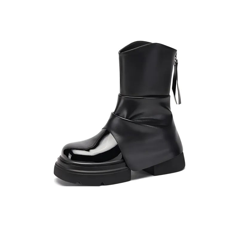 DAPHNE Ankle Boots Women's Ecru/Black-8