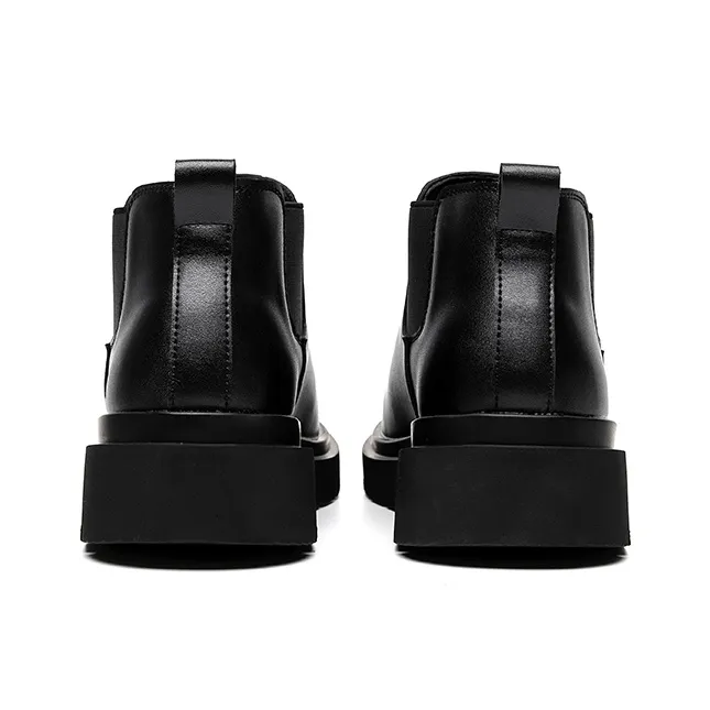 Beidouniao Chelsea Boots Men Black-4