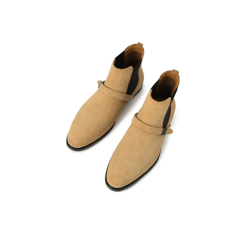 PEDRO Short Chelsea Boots Men's Sand-1