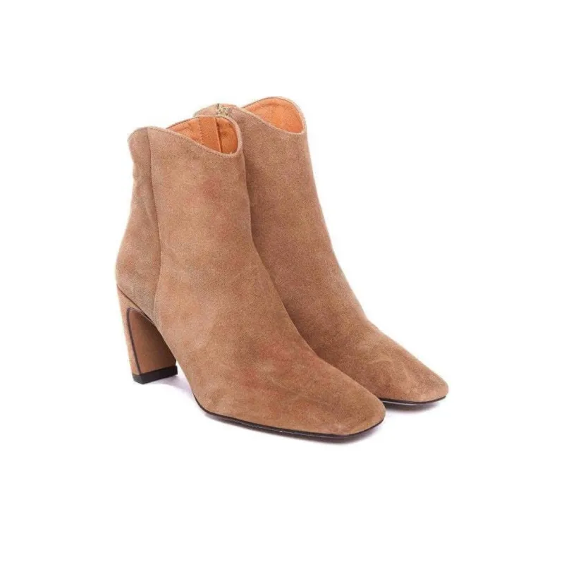 ANGEL ALARCON Ankle Boots 8cm Women's Brown-4