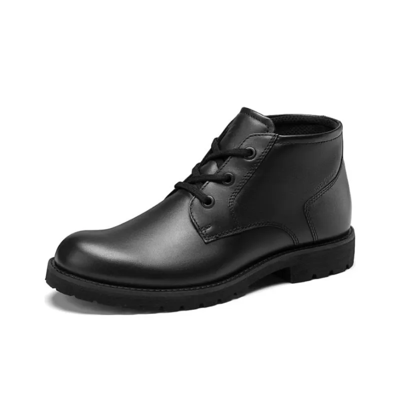 Ecco Ankle Length Martin Boot Men's Black-1