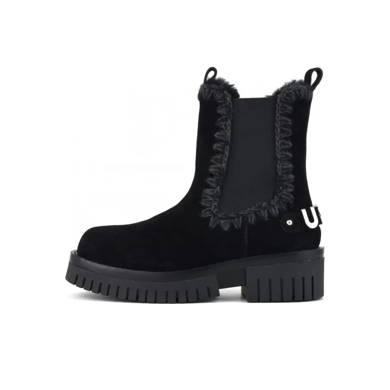 MOU Chelsea Boots Women's Black-0