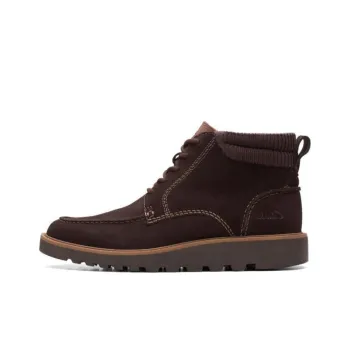 Clarks Barnes Mid Ankle Boots Men's Brown