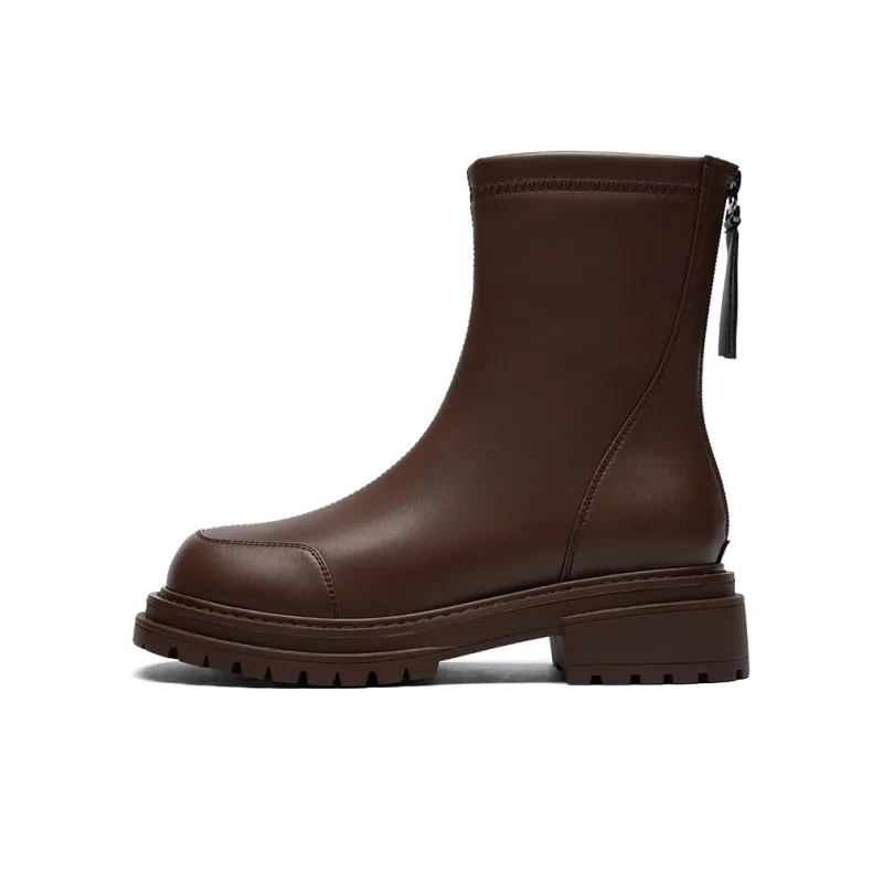 ZHR Ankle Boots Women's Black/Brown-6