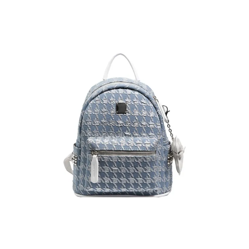 MARKANGARO Synthetic Leather Backpack Medium Size Women's Blue+Puppy Charm, Khaki+Puppy Charm/White+Charm/Black+Charm-18
