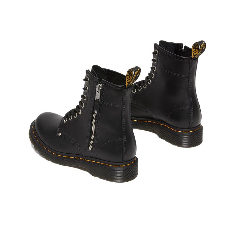 Dr.Martens 1460 Double Zip Leather Lace Up Boots 'Black