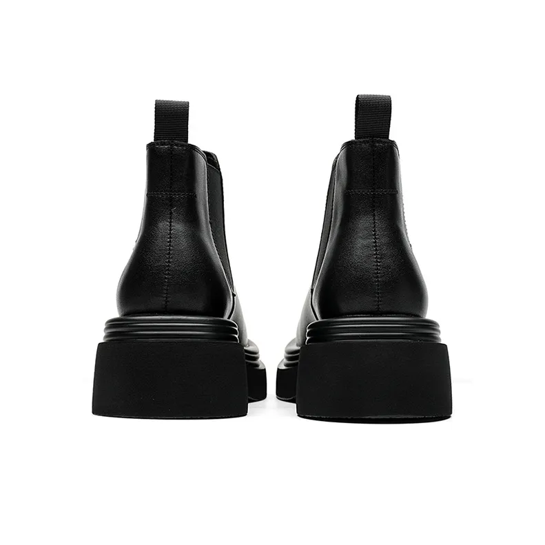 YEDANI Chelsea Boots Men's Black-4