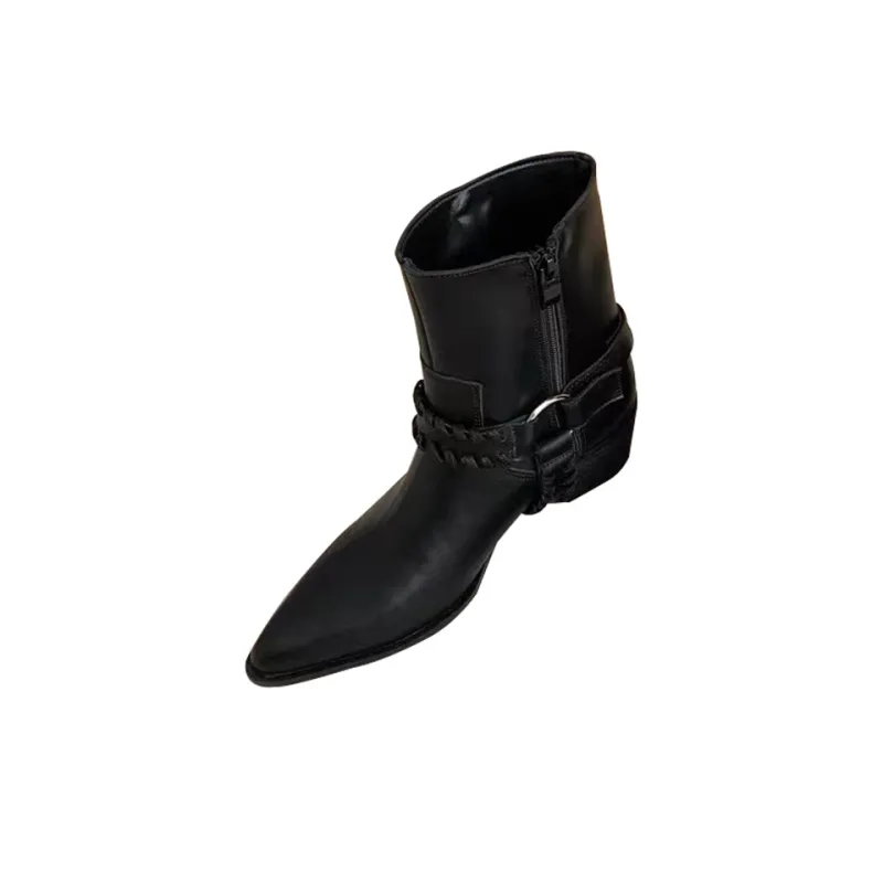 NOMK Western Cowboy Boots Ankle Boots Women's-1