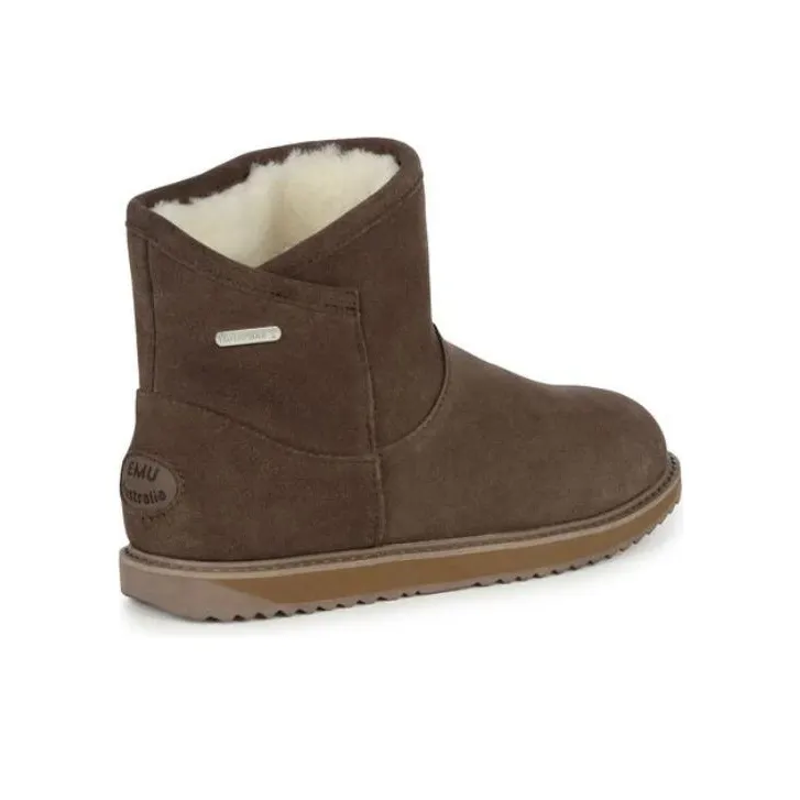 EMU Australia Short Snow Boots Women's Brown-3