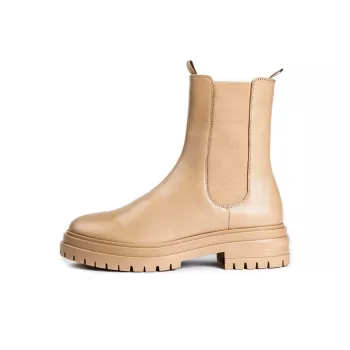 Tony Bianco Wolfe Short Chelsea Boots Women's Nude Brown