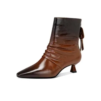 JESSICA SOPHIA Ankle Boots 4cm Women's Brown