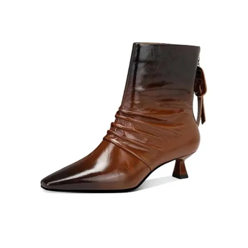 JESSICA SOPHIA Ankle boots Mens 4cm Women's Brown