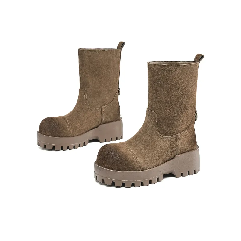 EBLAN Ankle Boots Women's Brown-1