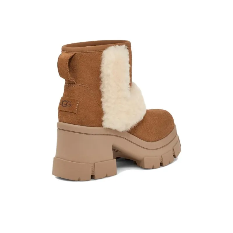 UGG Brooklyn Sunburst Heeled Boot Chestnut Women's-3