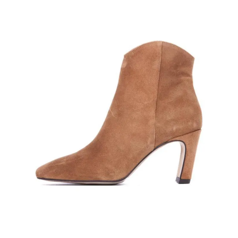 ANGEL ALARCON Ankle Boots 8cm Women's Brown-0