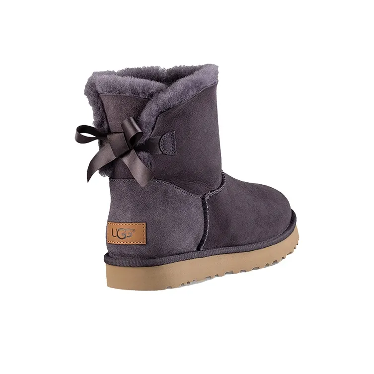 UGG Mini Bailey Bow Ii Boot Snow Boots Purple/Grey Women's-3