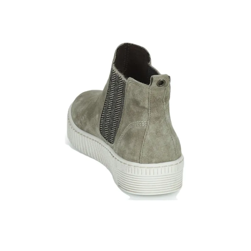 Gabor Short Chelsea Boots Women's Olive Green-2
