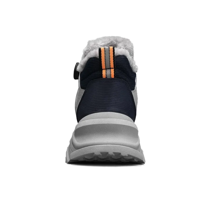 Warrior Ankle Length Martin Boot Men's Beige Gray Dark Blue-4