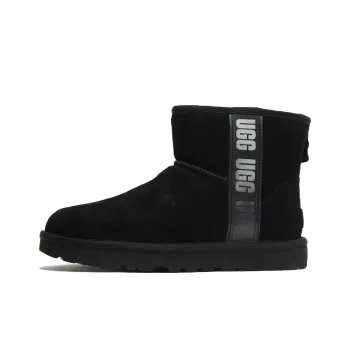 UGG Classic Mini Ii Boot Side Logo Black Women's