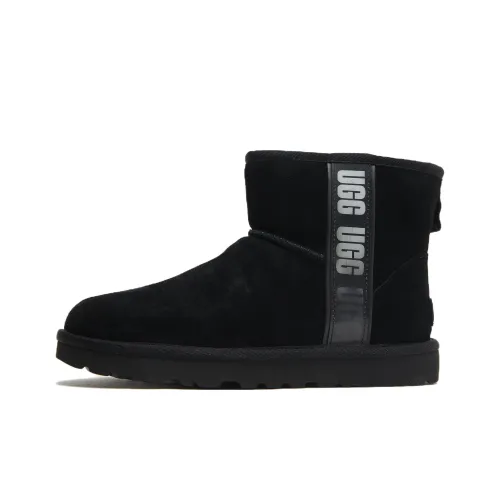 UGG Classic Mini Ii Boot Side Logo Black Women's
