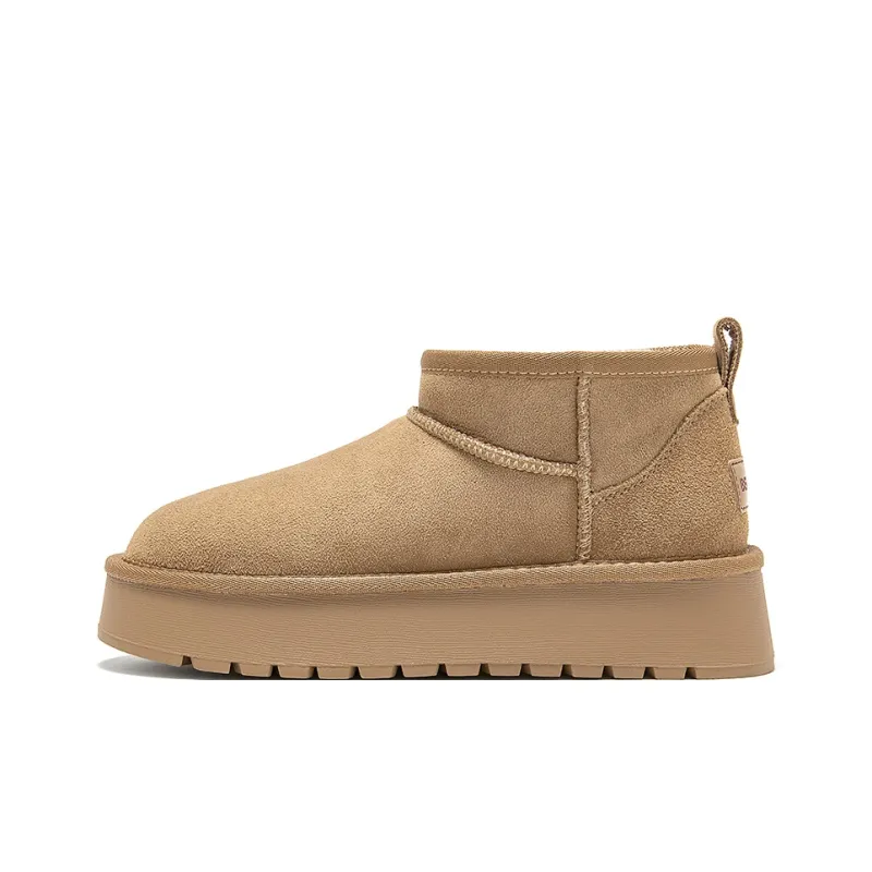Beau Today Snow Boots Women's Camel/Black/Apricot-0