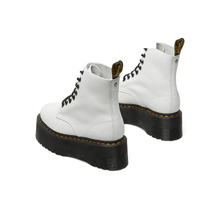 Dr. Martens 1460 Pascal Pisa Martin Boots White Women's-3
