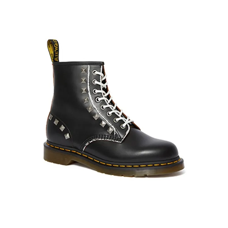 Dr.Martens 1460 Stud 8 Martin Boots Black Unisex-1