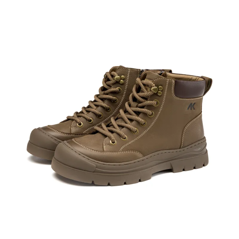 AOKANG Short Martin Boot Men's Khaki-2