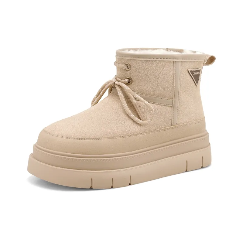 C°BANNER Warm Wear Resistant Cushioning For Height Increase Coverage 10.5cm Snow Boots Women's-7