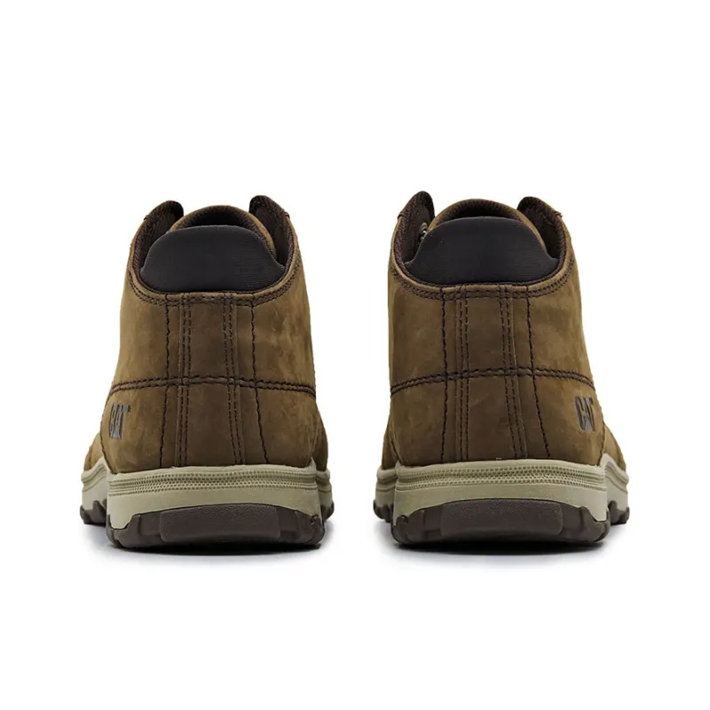 CAT Slip-Resistant Ankle-Length Outdoor Boots Men's Dark Brown-3