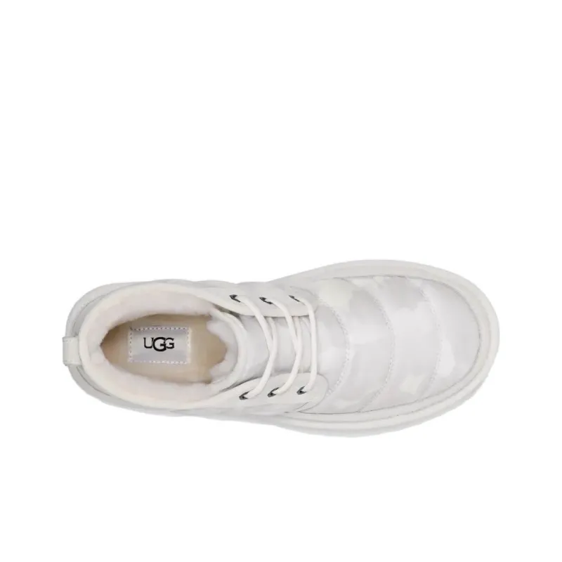 UGG Neumel LTA Peace Camo Warm And Water-Resistant Short Snow Boots Unisex White-2