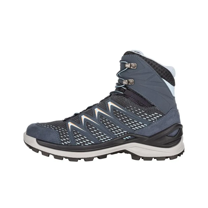 Lowa Innox Pro GTX Waterproof And Wear resistant Crew Outdoor Boots Women's Blue Black-0