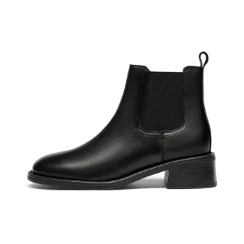 GOLDLION Short Chelsea Boots 4.5cm Women's Black