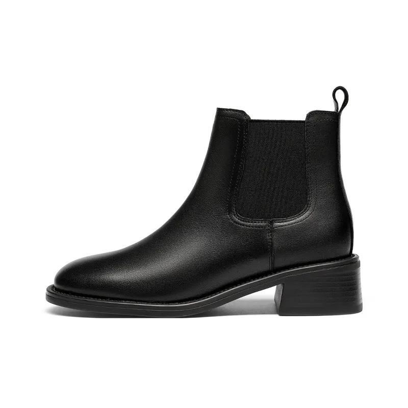 GOLDLION Short Chelsea Boots 4.5cm Women's Black-0