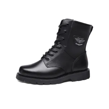Strongman 3515 Men's Winter Sheepskin Boots Snow Battle Boots High-Top Slip-Resistant Northeast Insulated Shoe