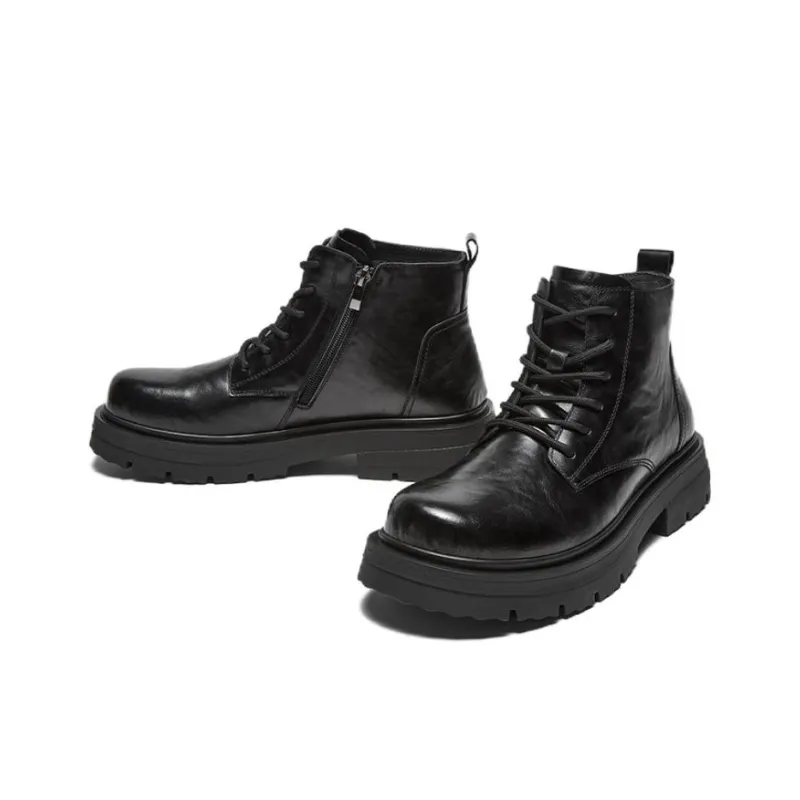 BASTO Martin Boots Men Black-3
