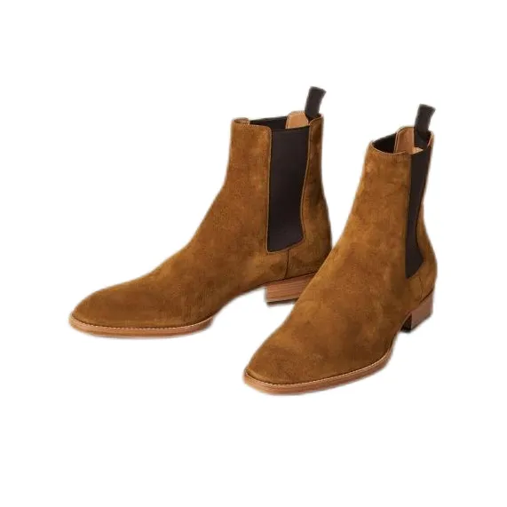 Sandro Chelsea Boots Men Caramel, Chocolate-1