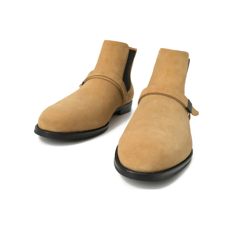 PEDRO Short Chelsea Boots Men's Sand-3