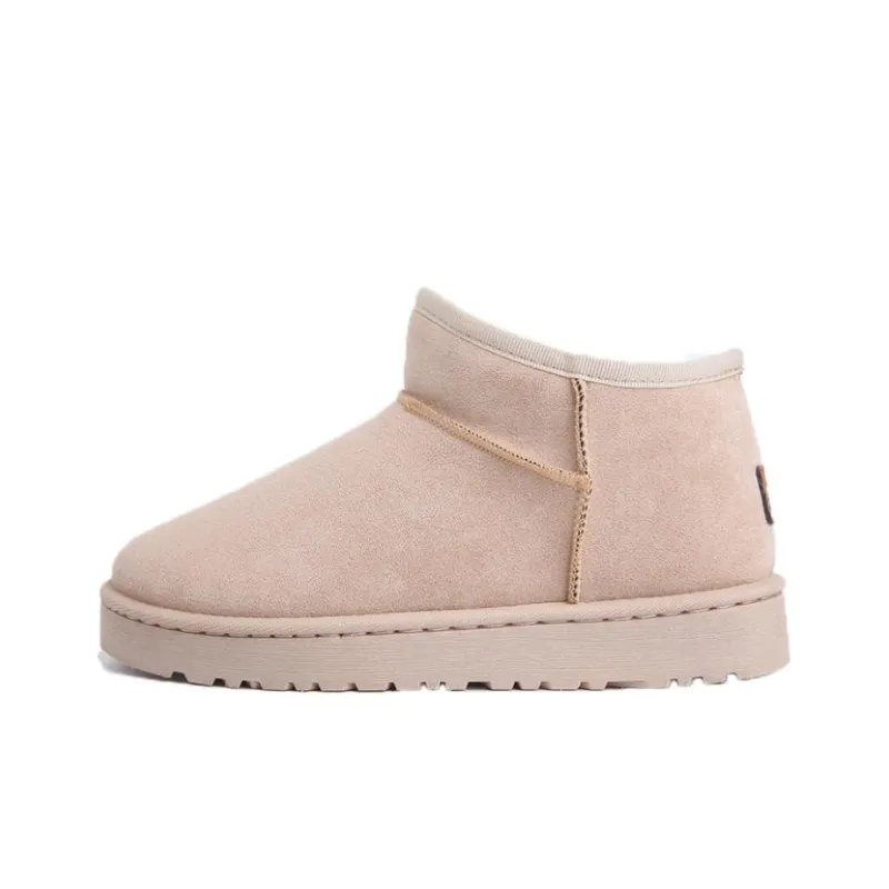 Warrior Warm Wear Resistant Height Increasing Snow Boots Women's Light Khaki-0