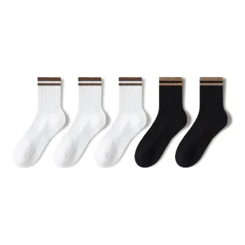 YINSHILIANGPIN Mid Calf Socks Men's 5 Pack
