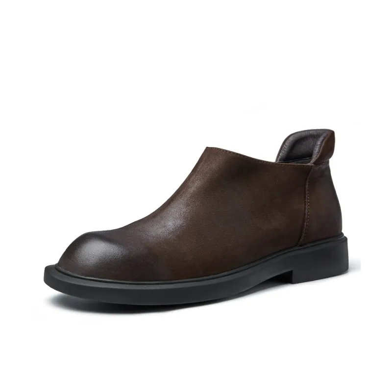 Brounvanm Ankle Boots Men Coffee/Chocolate-1