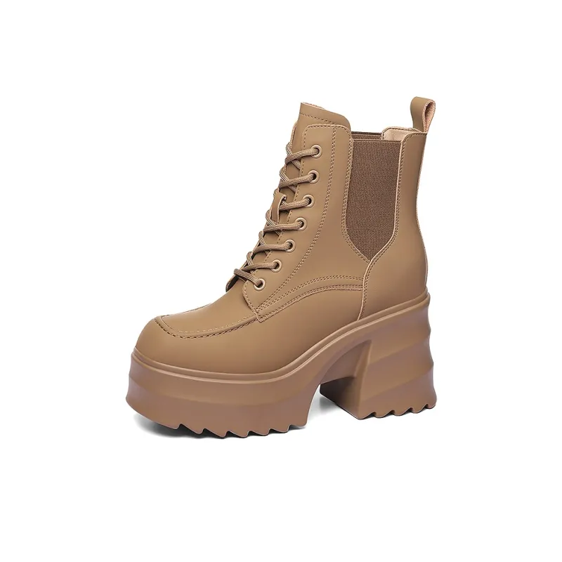Golden Silk Rabbit Short Martin Boot Women's-7