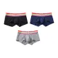 Black+Dark Blue+Light Heather Gray