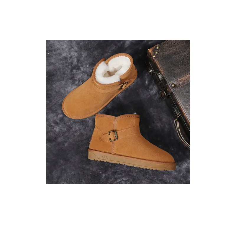 JIETEGONGYANG Warm And Wear-Resistant Short Snow Boots Women's-2