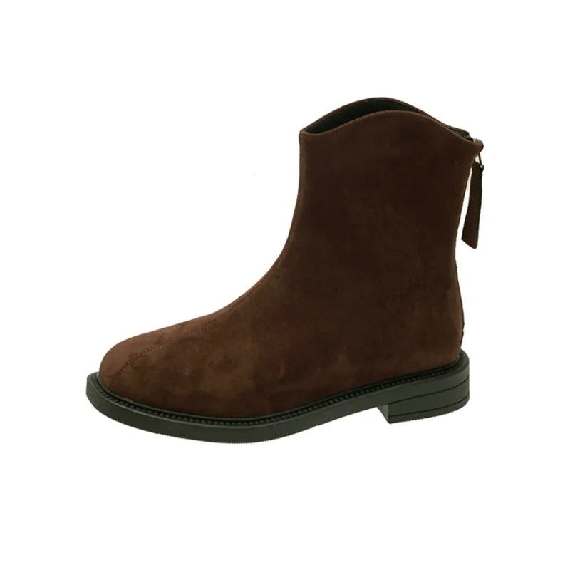 Bull charm Ankle Boots Women's Black/Khaki/Brown-10