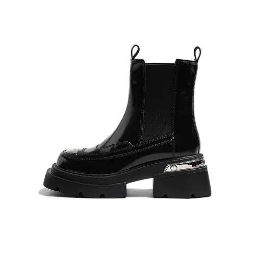 MIS. DANNY Short Chelsea Boots 6.5cm Women's Black