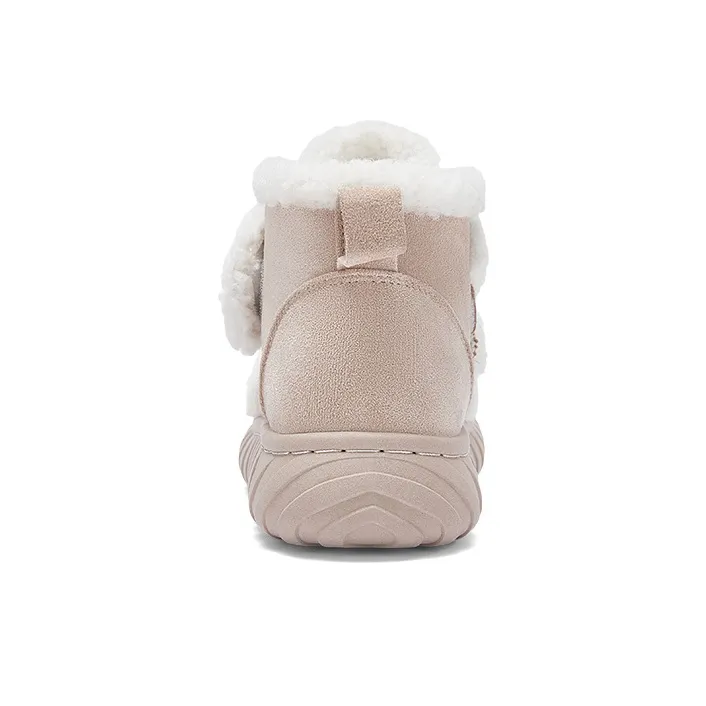 Warrior Warm And Wear Resistant Short Snow Boots Women's Pink-2