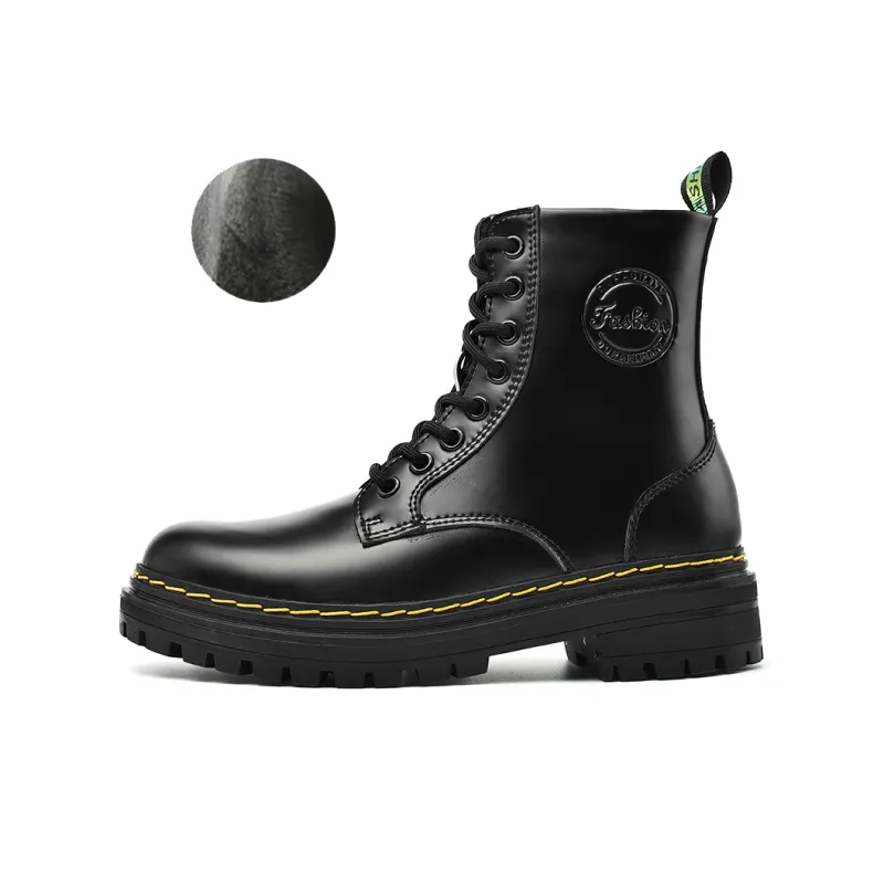 Qiandongmeili Short Martin Boot Black-5