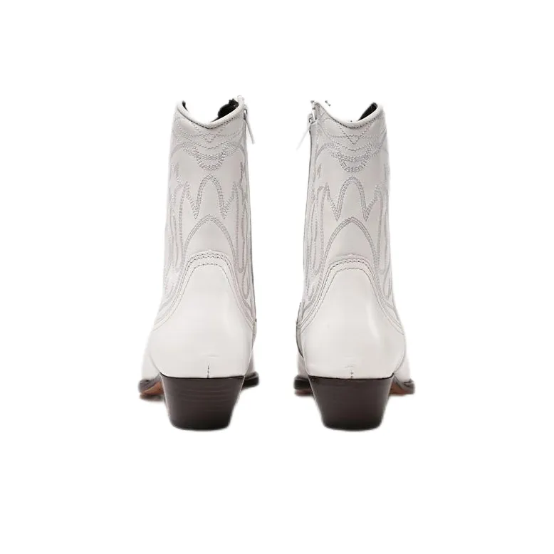 Sandro Ankle Boots Women's White-3