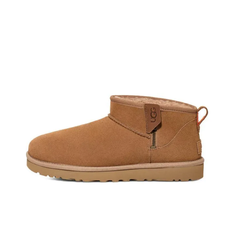 UGG Classic Ultra Mini Zip Boot 'Chestnut Orange Soda'-0